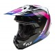 přilba FORMULA CP, FLY RACING - USA (bílá/černá/fialová)