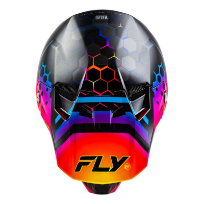 přilba FORMULA CC TEKTONIC, FLY RACING (černá/žlutá/růžová)