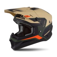Motokrosová přilba Cross Cup 2 Napa, CASSIDA (písková/zelená/oranžová/černá matná) 2025