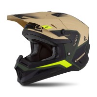 Motokrosová přilba Cross Cup 2 Napa, CASSIDA (písková/zelená/žlutá fluo/černá matná) 2025
