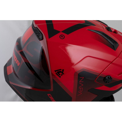 Motokrosová přilba Cross Cup 2 Napa, CASSIDA (červená perleť/purpurová/černá) 2025