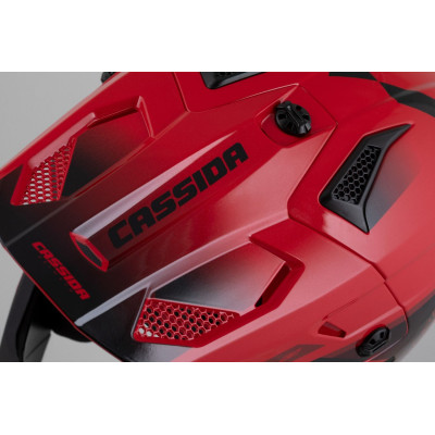 Motokrosová přilba Cross Cup 2 Napa, CASSIDA (červená perleť/purpurová/černá) 2025