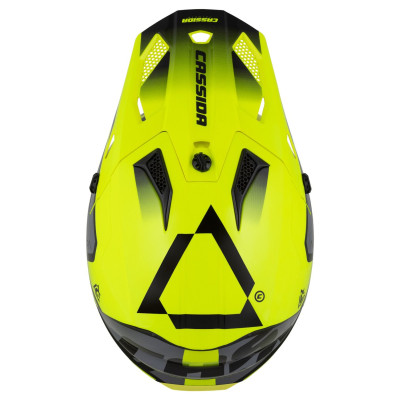 Motokrosová přilba Cross Cup 2 Napa, CASSIDA (žlutá fluo/černá/šedá perleť) 2025