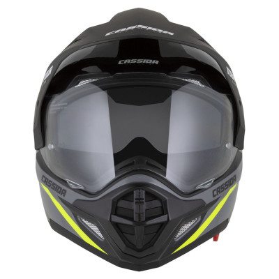 Enduro přilba Tour 2.0 X-tra, CASSIDA (šedá/žlutá fluo/černá/černý matný kšilt, plexi s přípravou pro Pinlock) 2025
