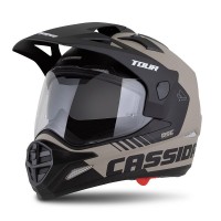 Enduro přilba Tour 2.0 Dual, CASSIDA (písková matná/černá, plexi s přípravou pro Pinlock) 2025