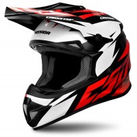 Motokrosová přilba Cross Cup Two, CASSIDA (červená/bílá/černá)