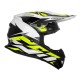 Motokrosová přilba Cross Cup Two, CASSIDA (bílá/žlutá fluo/černá/šedá)