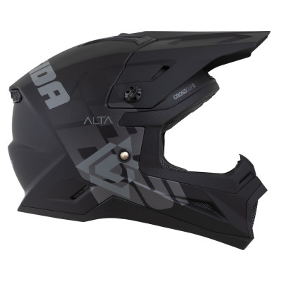 Motokrosová přilba Cross Cup 2 Alta Junior, CASSIDA, dětská (černá matná/tmavě šedá) 2025