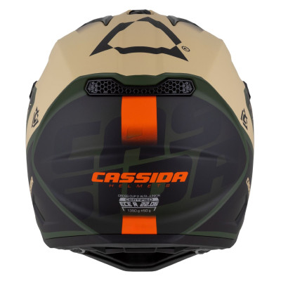Motokrosová přilba Cross Cup 2 Napa Junior, CASSIDA, dětská (písková/zelená/oranžová/černá matná) 2025