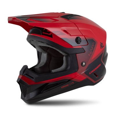 Motokrosová přilba Cross Cup 2 Napa Junior, CASSIDA, dětská (červená perleť/purpurová/černá) 2025