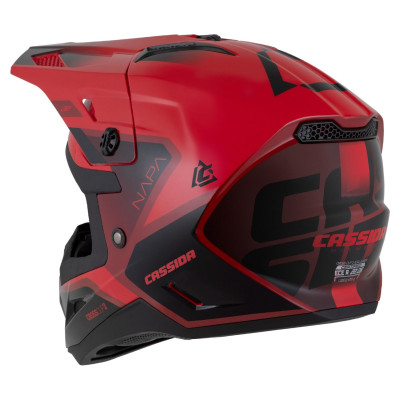 Motokrosová přilba Cross Cup 2 Napa Junior, CASSIDA, dětská (červená perleť/purpurová/černá) 2025