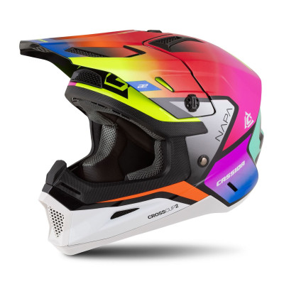 Motokrosová přilba Cross Cup 2 Napa Junior, CASSIDA, dětská (multikolor perleť) 2025