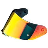 plexi pro přilby AERO s přípravou pro Pinlock, CASSIDA - ČR (zrcadlové červené REVO)