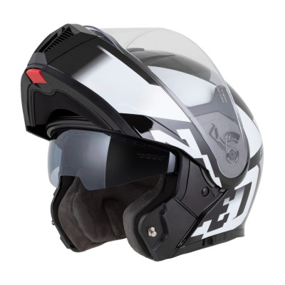 přilba F19, ZED (černá/bílá/šedá) 2025