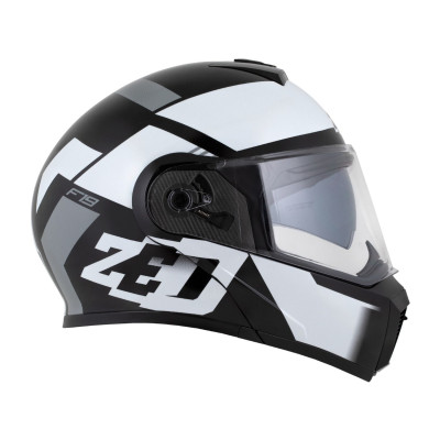 přilba F19, ZED (černá/bílá/šedá) 2025