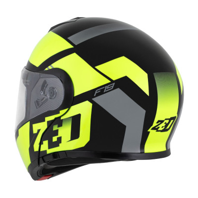 přilba F19, ZED (černá/žlutá fluo) 2025