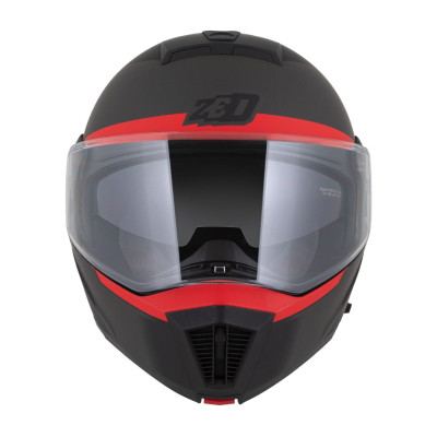 přilba F19, ZED (černá matná/červená fluo/šedá) 2025