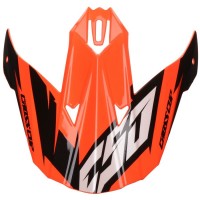 kšilt pro přilby Cross Cup Two, CASSIDA (oranžový fluo/bílý/černý/šedý)