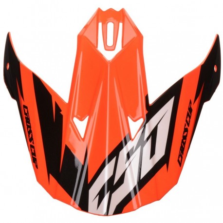 kšilt pro přilby Cross Cup Two, CASSIDA (oranžový fluo/bílý/černý/šedý)
