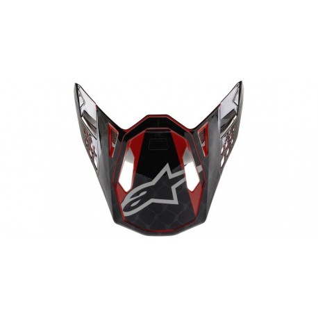 kšilt pro přilby SUPERTECH S-M10 2020 limitovaná edice SX SAN DIEGO, ALPINESTARS (černá/šedá/červená, verze ECE 22.05)