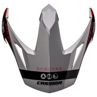 kšilt pro přilby Tour Spectre, CASSIDA (šedá/červená/černá)