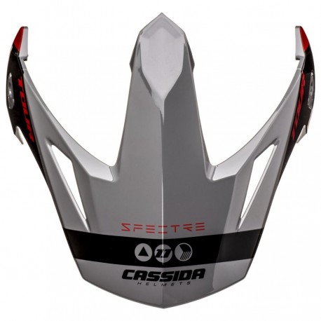 kšilt pro přilby Tour Spectre, CASSIDA (šedá/červená/černá)