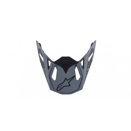 kšilt pro přilby SUPERTECH S-M10 META, ALPINESTARS (černý/šedý matný, verze ECE 22.05)