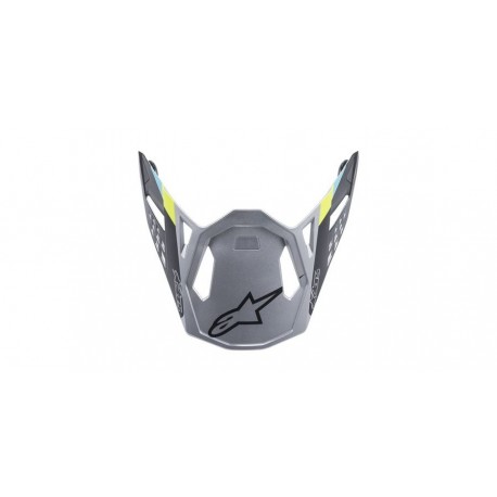 kšilt pro přilby SUPERTECH S-M8 CONTACT, ALPINESTARS (stříbrná matná)