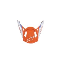 kšilt pro přilby SUPERTECH S-M8 CONTACT, ALPINESTARS (oranžová/bílá matná)