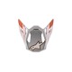 kšilt pro přilby SUPERTECH S-M8 TRIPLE, ALPINESTARS (oranžová fluo/bílá/zlatá metalická)