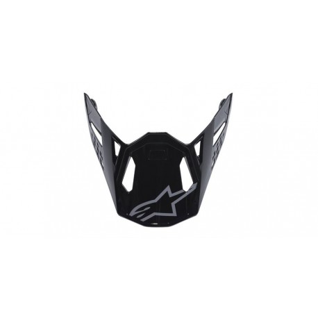 kšilt pro přilby SUPERTECH S-M8 RADIUM, ALPINESTARS (černá/šedá lesklá)