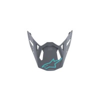 kšilt pro přilby SUPERTECH S-M8 RADIUM, ALPINESTARS (šedá/tyrkysová matná)
