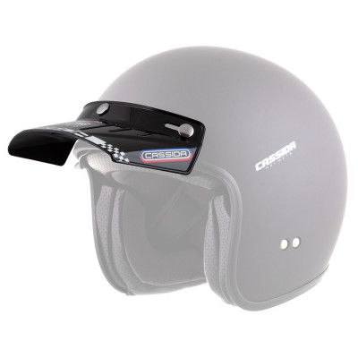 plochý kšilt Oxygen Racing Spirit, CASSIDA (černý, cvakání na druky)