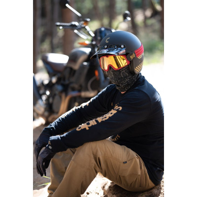 plochý kšilt Oxygen Racing Spirit, CASSIDA (černý, cvakání na druky)