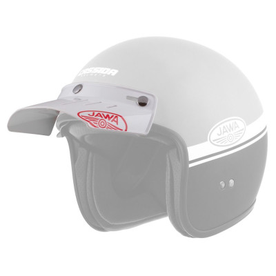 plochý kšilt Oxygen Jawa, CASSIDA (bílý, cvakání na druky)