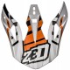 kšilt pro přilby X1.9 a X1.9D, ZED (oranžová/bílá/černá)