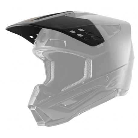 kšilt pro přilby S-M5 SOLID, ALPINESTARS (černá/hnědá matná, verze ECE 22.05)