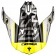 kšilt pro přilby Cross Cup Sonic, CASSIDA (bílá/žlutá fluo)