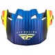 kšilt FORMULA CARBON PRIME (hi-vis, modrá, červená)