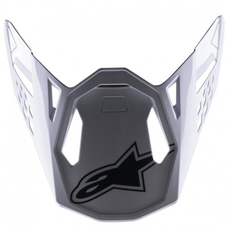 kšilt pro přilby SUPERTECH S-M8 FACTORY, ALPINESTARS (černá/bílá/červená fluo lesklá)