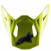 kšilt pro přilby SUPERTECH S-M8 FACTORY, ALPINESTARS (černá/žlutá fluo/modrá lesklá)