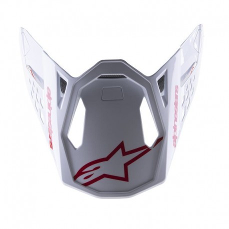 kšilt pro přilby SUPERTECH S-M8 RADIUM 2, ALPINESTARS (červená/bílá lesklá)