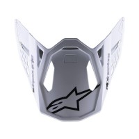 kšilt pro přilby SUPERTECH S-M8 RADIUM 2, ALPINESTARS (černá/bílá lesklá)