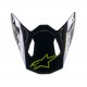 kšilt pro přilby SUPERTECH S-M8 RADIUM 2, ALPINESTARS (tmavě modrá/žlutá fluo)