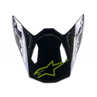 kšilt pro přilby SUPERTECH S-M8 RADIUM 2, ALPINESTARS (tmavě modrá/žlutá fluo)