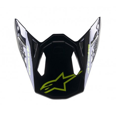 kšilt pro přilby SUPERTECH S-M8 RADIUM 2, ALPINESTARS (tmavě modrá/žlutá fluo)