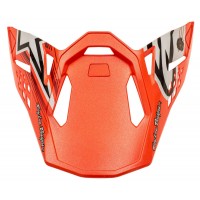 kšilt pro přilby SUPERTECH S-M10 edice TROY LEE DESIGNS, ALPINESTARS (oranžová/bílá/černá, verze ECE 22.05)