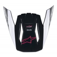 kšilt pro přilby S-M5 COMPASS, ALPINESTARS (černá/růžová, verze ECE 22.05)