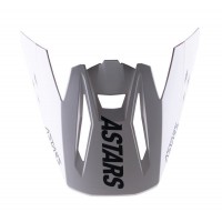 kšilt pro přilby S-M5 RAYON, ALPINESTARS (bílá matná/černá, verze ECE 22.05)