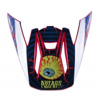 kšilt pro přilby S-M5 SOLAR FLARE, ALPINESTARS (černá/modrá/červená fluo/žlutá fluo, verze ECE 22.05)